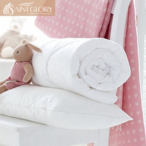 Giường Cũi Trẻ Em Sang Trọng Bộ Chăn Mền Trẻ Em Màu Trắng Vi Sợi Thay Thế Cho Phòng Ngủ - Product Image 2