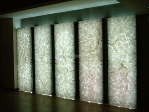 <span class=keywords><strong>Pierre</strong></span> d'<span class=keywords><strong>onyx</strong></span> artificielle translucide rétro-éclairé, Design mural - Product Image 6