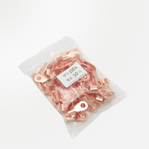 8.2mm dia đỏ đồng Thau tròn mối nối vòng vật liệu chất lượng cao OT-100A 8.2mm dia Đỏ cáp đồng nối Lugs uốn thiết bị đầu cuối - Product Image 5