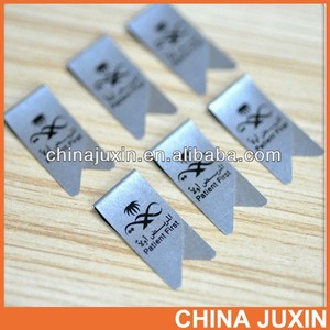 En acier inoxydable promotionnel imprimé papier Clips / marque trombones - Product Image 1