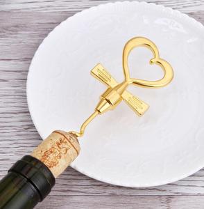 De alta calidad de la boda regalos de oro abrelatas de botella y tapón conjunto de favores de la boda Regalos - Product Image 2