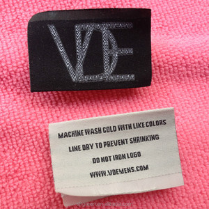 Mới nhất thiết kế trung gấp dệt nhãn cho may mặc, dệt logo may nhãn cho gối - Product Image 5