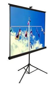 Projector Screen 180x180cm Tripod Screen Tripod Projector Screen Projection Screens With Tripod Standing