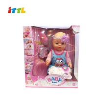 Poupées reborn en silicone fonctionnelles de 16 pouces pour changer de vêtements et faire pipi, cadeau pour enfants