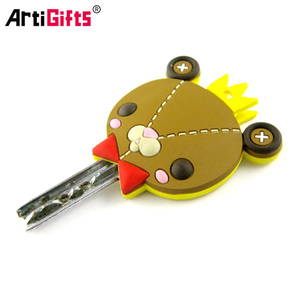 Plastic <strong>Key</strong> Head Cover Rubber Keychain Custom Mold Logo Keycaps <strong>Key</strong> Ring Soft PVC Color Cute <strong>Anime</strong> <strong>Key</strong> Covers <strong>Cap</strong> - Product Image 4