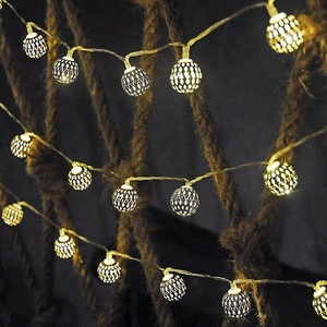 Navidad Diy interior decoración de Navidad led de luz de tira de mimbre de la linterna - Product Image 5