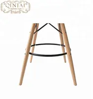 Nordic Style Plastic Seat, Wood Legs