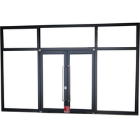 Porte en verre ignifuge à double couche EI60 de 60 minutes pour hôpital, hôtel, applications murales extérieures et rideaux solaires