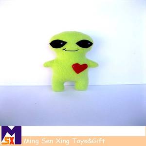 fabrik direktverkauf neuen design grüne gefüllte süße seltsam Ausländer <span class=keywords><strong>pl</strong></span>üschtier - Product Image 2