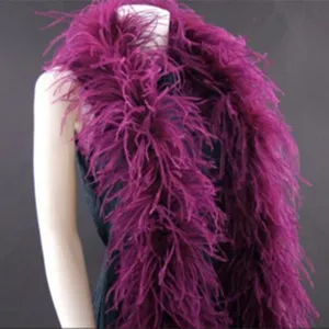 Factory wholesale good quality colorful ostrich feathers boas