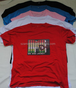 เมจิก Cube <span class=keywords><strong>El</strong></span> กระพริบแผงเสื้อยืดที่มี4ชิ้น AAA แบตเตอรี่อินเวอร์เตอร์