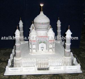Réplica del Taj Mahal, Recuerdo Indio de Mármol Alabastro - Product Image 1