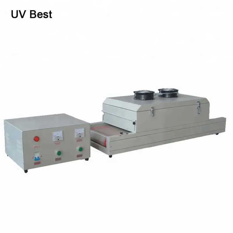 폭 벨트 기계를 치료하는 작은 UV 치료 PCB 코팅 테이블 UV 잉크 인쇄기 200mm