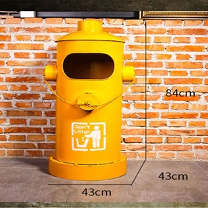 Cestino per Rifiuti Retrò <span class=keywords><strong>da</strong></span> Esterno, Grande Bidone Industriale per <span class=keywords><strong>Bar</strong></span> - Product Image 5