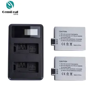 2 chiếc LP-E5 1600mAh Pin điện LCD Bộ sạc kép có QC1.0 cho <span class=keywords><strong>EOS</strong></span> 450D/500D/1000D/Kiss <span class=keywords><strong>X2</strong></span>/Rebel Xsi - Product Image 1