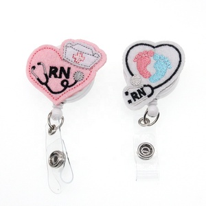 การเย็บปักถักร้อยรู้สึกการแพทย์ RN ER เครื่องฟังเสียงพยาบาลหดผู้ถือป้ายขัดตราชีวิตรีล - Product Image 2