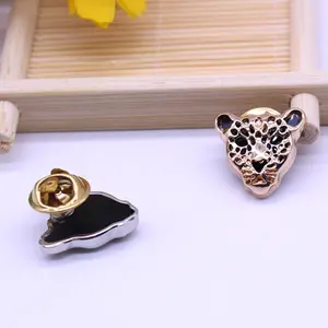 Wholesale Head 3D Lapel Pin Badge Silver Gold Plating Metal Crafts Gifts Brooch