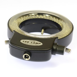 Réglable 144 <span class=keywords><strong>LED</strong></span> Anneau Lumière illuminateur Lampe Pour L'industrie Stéréo <span class=keywords><strong>Microscope</strong></span> Numérique Caméra Loupe avec Adaptateur secteur - Product Image 5