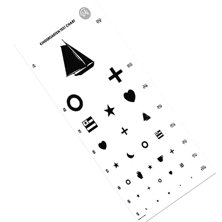 Kindergarten Snellen Eye Chart