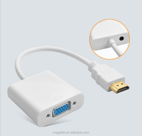 HDMI vers VGA avec Câble audio vidéo Convertisseur Numérique Analogique HD 1080P Pour PC Ordinateur Portable Tablette HDMI Mâle Vers VGA Femelle Adaptateur