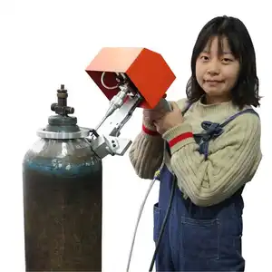 ZIXU Portable Dot Peen pneumatic Liquefied Gas Cylinder Date Marking Machine Hand-held Number Metal Engraving Machine