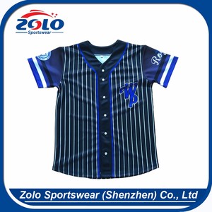 OEM orders acceptable men baseball jersey made in china - Product Image 3