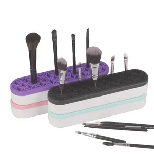 silicone Make Up Brush Holder Display Stand