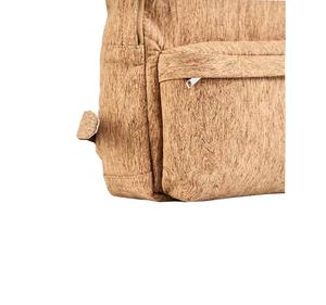 Design Cork Quilted Point <strong>Small</strong> <strong>Backpacks</strong> <strong>Black</strong> Beige Back Pack Travel School Bag for Girls - Product Image 6