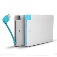 Power Bank Super ramping, Charger harga termurah 2024 MAh mendukung logo kustom kartu kredit Power Bank untuk hadiah