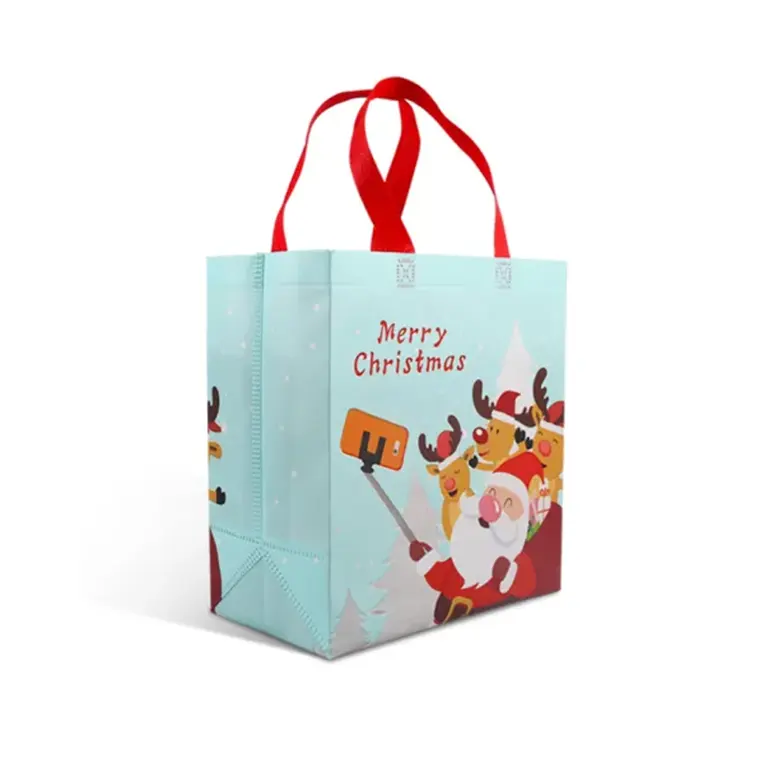 Отличное качество промоакция Рождественский подарок Нетканая сумка для покупок