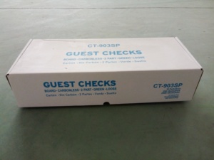 NCR TM-903SP Foglio per Ordini in Carta Autocopiante a 2 Copie con Carta Offset Facile da Leggere Colore Bianco per Uso Ristorante - Product Image 6