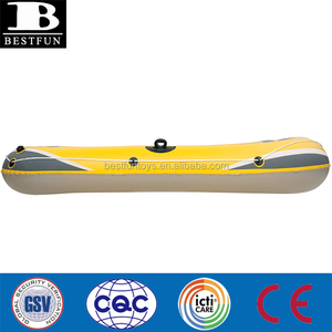 Bateau pneumatique en PVC durable pour 2 personnes, pliable et portable, pour sports nautiques, pêche en rivière, piscine, lac, extérieur - Product Image 5