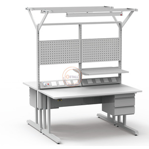 Detalle anti estática cajón Banco esd Inspección industrial Mesa de