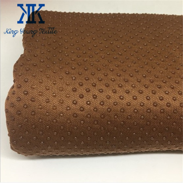 Оптовая продажа, Фабричный производитель, полиэфирная трикотажная силиконовая противоскользящая ткань в горошек для автомобильного коврика