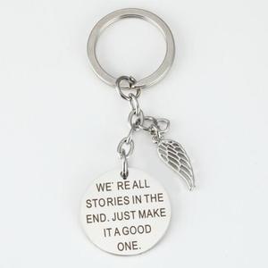 Ali di angelo Del Pendente Della Collana Beads Portachiavi <span class=keywords><strong>siamo</strong></span> Tutti Storie Alla fine Basta Fare Una Buona - Product Image 1