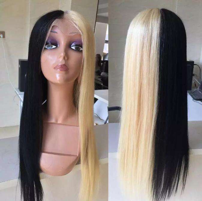 Sexy Lace Front Wig for Women - 150% Density, Half Blonde 613
