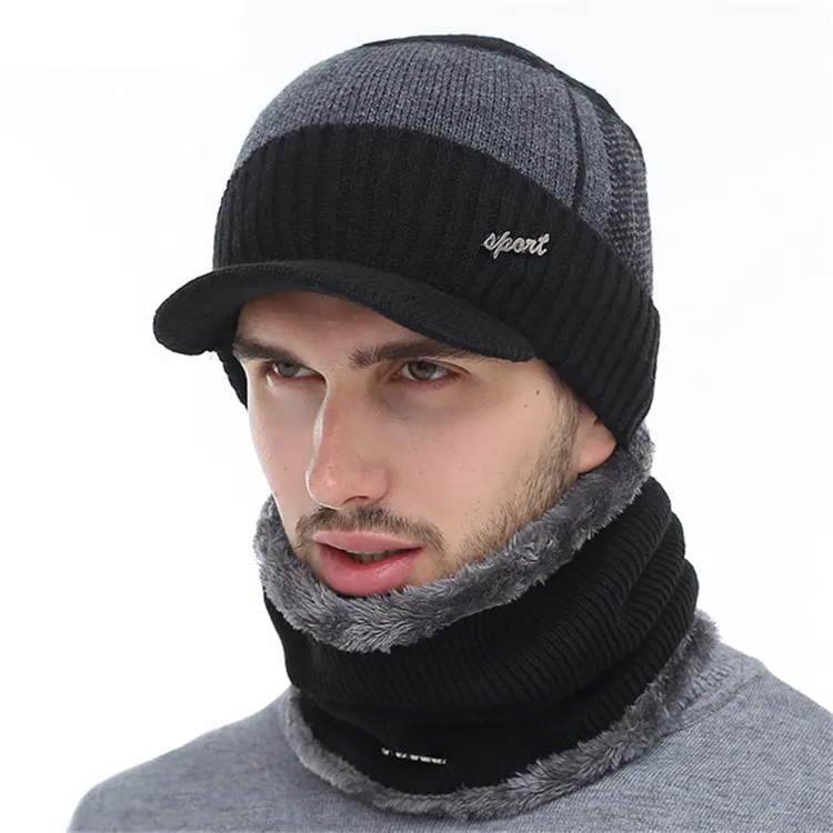 Yoem Mũ Mùa Đông Skullies Beanies Hat Mùa Đông Beanies Cho Nam Giới Phụ Nữ Len Khăn Mũ Balaclava Mặt Nạ Gorras Bonnet Dệt Kim Hat