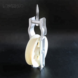 Cao su con lăn bánh xe sợi quang cáp ròng rọc dây khối và giải quyết giá nhựa mịn bánh xe cáp con lăn - Product Image 2