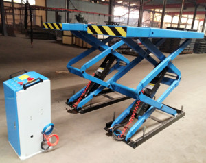 Meja Angkat Mobil Model Gunting Dalam Lantai Dengan <span class=keywords><strong>Platform</strong></span> Ekstra 3000kg Model SP-K3000 <span class=keywords><strong>3t</strong></span> Pengangkat Mobil - Product Image 1