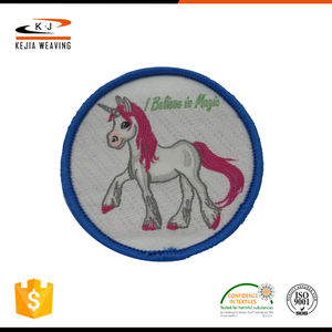 Corte láser apliques etiqueta de tela parche tejido - Product Image 2