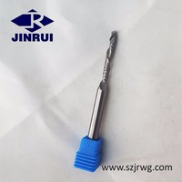 JR133 CNC Machine outils de coupe Composite simple cannelure fraise en bout spirale carbure fraise en bout fraise pour acrylique PE PC