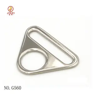 2023 nóng bán kim loại thiết kế túi Dây đeo khóa 40mm bạc tam giác khóa cho túi da