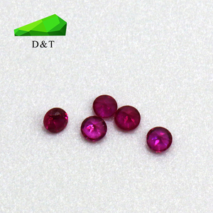 卸売ラウンドカットルース宝石用原石天然未処理鳩血ルビー宝石用ブレスレット作り - Product Image 4