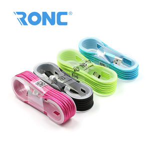 Hohe qualität billiger 4 farben 1 mt 2 mt <span class=keywords><strong>3</strong></span> mt benutzerdefinierte nylon geflochtene micro-usb-kabel - Product Image 5