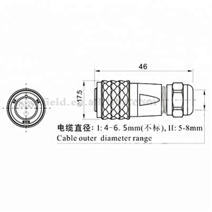 IP67 công nghiệp đẩy kéo kim loại nữ điện sf12 hàng không Cắm Chất lượng cao WEIPU kết nối - Product Image 3