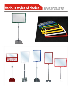 2021 Werbung Doppelseitiger Poster-Display halter mit A3 A4 A5-Rahmenständer <span class=keywords><strong>POP</strong></span> Retail Adjusta ble Metal CN;GUA Languo W005