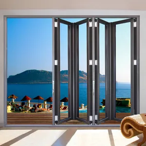 Luxury Aluminium Folding Door Commercial Bifold Interior Doors