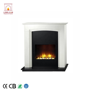 Caminetto Elettrico in MDF Bianco con Effetto Fiamma, Vendita all'Ingrosso, per Uso Domestico e Alberghiero, Area di Riscaldamento 20-40 mq - Product Image 2