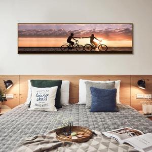 Khung Ảnh Nghệ Thuật Treo Tường Bằng Vải Bố, Bọc Theo Yêu Cầu, Kéo Dài Màu Đen, Kích Thước 120*30Cm - Product Image 5