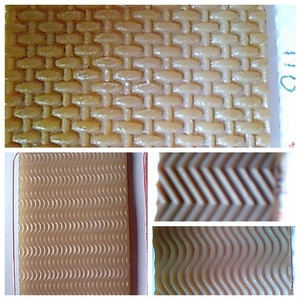 Dayanıklı doğal krep çizme taban/ayakkabı taban kauçuk levha Reed Mat desen - Product Image 6